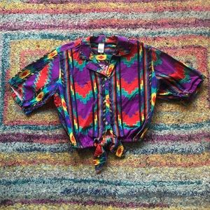 Colorful Vintage Southwest/Tribal Top
